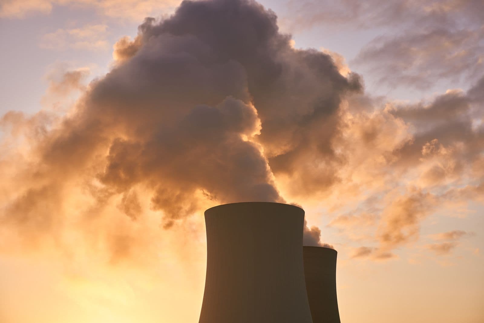 Power plant at dusk, the balance-of-plant environment ICPE engineers.