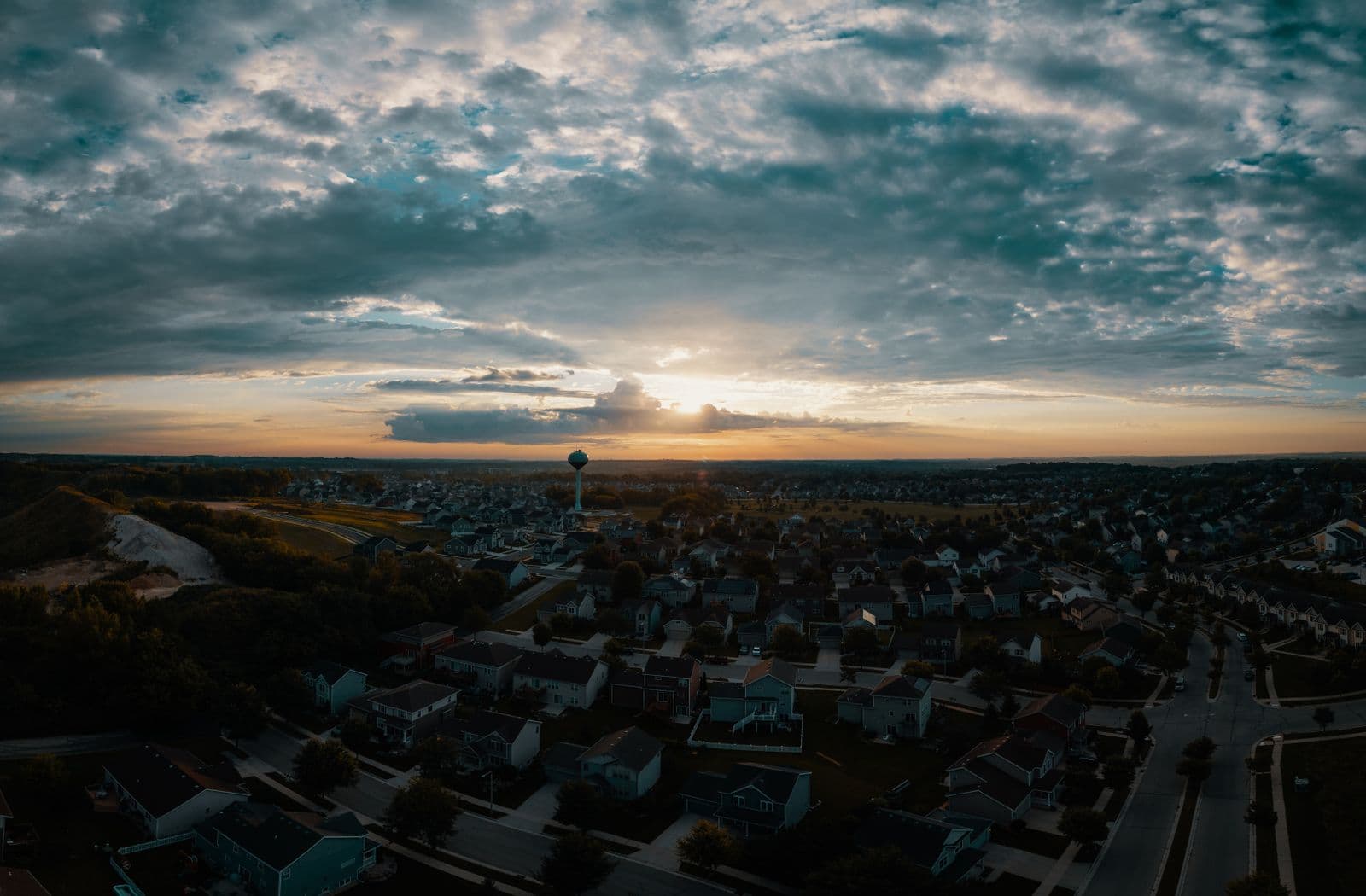A growing community at dusk, the load growth capital facilities plans fund.